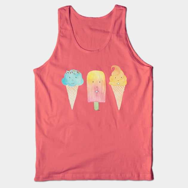 Ice Ice Icecream Tank Top by FLeKN